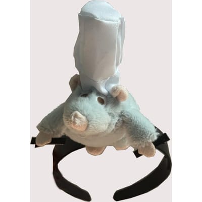 Ratatouille Haarband Leuke Haarband Kawaii Pluche Haaraccessoire Kleur Poppetje Breedgerande Haarspeld Creativiteit Hoofddeksel Cadeau gray