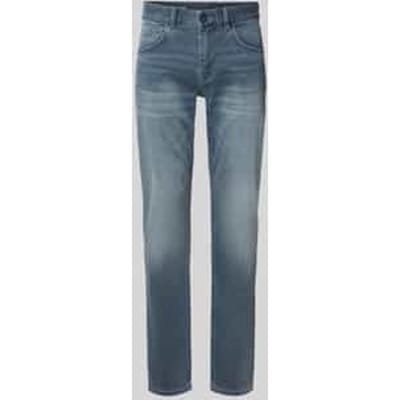 PME legend blauwe heren jeans   Nightflight   Stonewash wassing   Regular fit   5-Pocket zakken   Knoop- en ritssluiting   Duurzaam   Regular waist