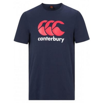Canterbury Heren CCC Logo T-shirt (Marine / Rood / Wit)