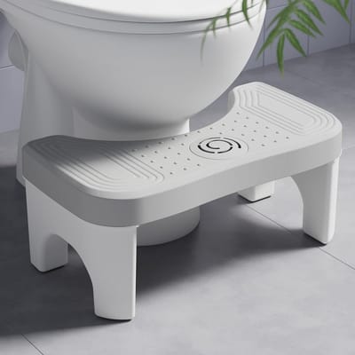 Toiletkrukje voor Volwassenen - Opstapkrukje voor Kinderen - Opstapje - Wc Trapje - Wc Krukje - Antislip - Voorzien Van Een Aromatherapie-Compartiment - Voor Badkamer, Zindelijkheidstraining, Keuken en Wastafel - Voor Peuters/Volwassenen