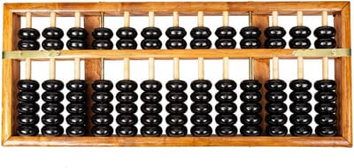 Houten Abacus - Telraam Soroban - Rekenen Leren - 13 Kolommen - 37 cm - Veelkleurig