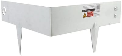 Talen Tools - Hoekborderrand - Verzinkt - Koppelbaar - 30 x 30 x 7.5 cm