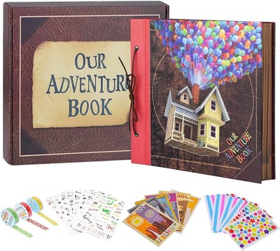 Scrapbook Fotoalbum Hardcover Avonturenboek voor Herinneringen Bruiloft Reizen Verjaardag
