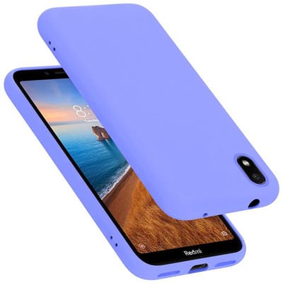Cadorabo Hoesje geschikt voor Xiaomi RedMi 7A in LIQUID LICHT PAARS - Beschermhoes gemaakt van flexibel TPU silicone Case Cover