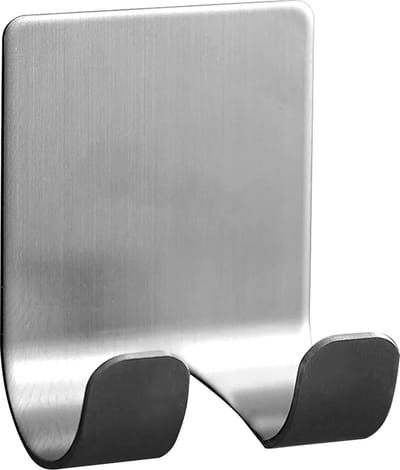 Scoby - Scheermeshouder - Badkamer Accessoire - Wandhaak - Shower Holder - Zilver - 2 Stuks