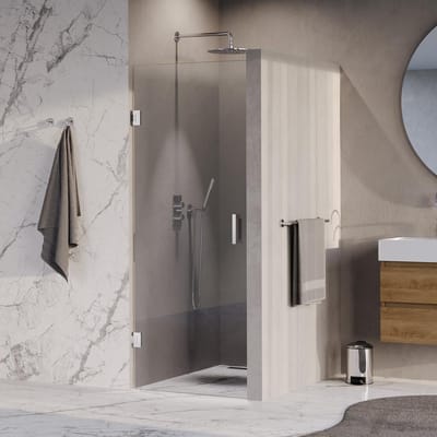 Brauer Void - Nisdeur - Helder Glas - 60 x 200 cm - Omkeerbaar - incl. Glascoating - Chroom