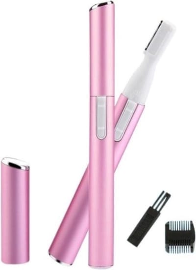 Precisietrimmer - Roze - Inclusief opzetstuk voor wenkbrauwen