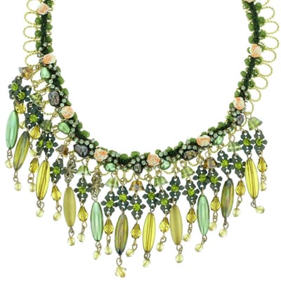 Behave - Groene choker met hangers - romantisch detail - avondlook