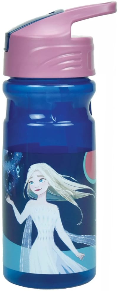 Disney Frozen Drinkfles - 500 ml - Schoolbeker - Drinkbeker - Waterfles - Sportfles - Together - Voor kinderen - Voor meisjes - Blauw/roze