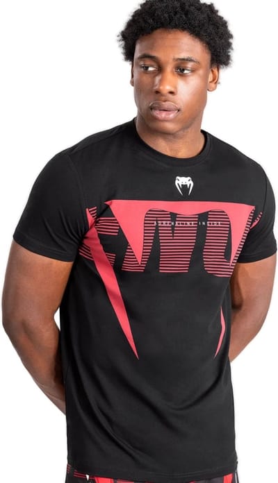 Venum Adrenaline T-shirt Katoen Zwart Rood - S