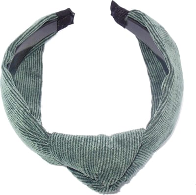 Diadeem ribstof groen - winter - winterstof - dikke stof