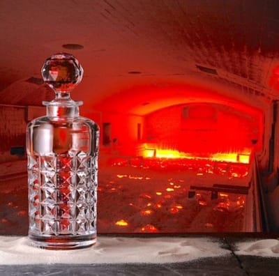 Diamond decanter - karaf met dop - Bohemia kristal - whisky karaf - whiskey of ander sterk drank