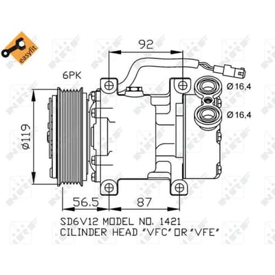 Airco-compressor NRF 32244