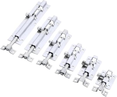 Deurslot Grendel - Veiligheidsslot Cilinderslot - Huis Beveiligen - Duurzame Constructie - 5 Inch - Zilver