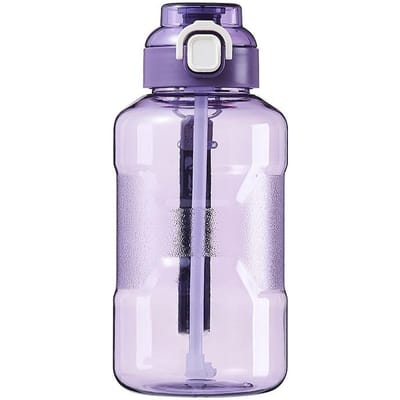 Grote capaciteit Plastic Beker Fitness Sport Waterfles Handige Beker Groothandel Valbestendig Ton Vat met Handvat. 1500ml
