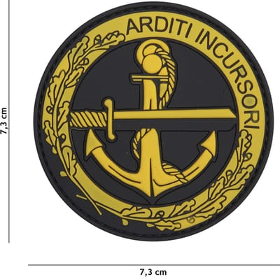 101 Inc Embleem 3D Pvc Arditi Incursori Geel  20057