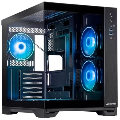 Chieftec Atx-Behuizing Voor Computer Visio Gm30B Tg Op Argb Tower Zonder Voedingsadapter