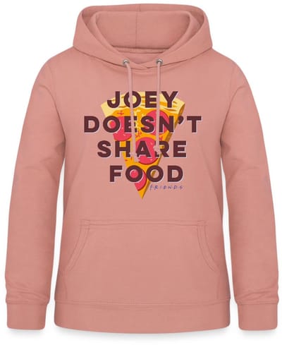 Friends Joey Deelt Geen Eten Hoodie Dames