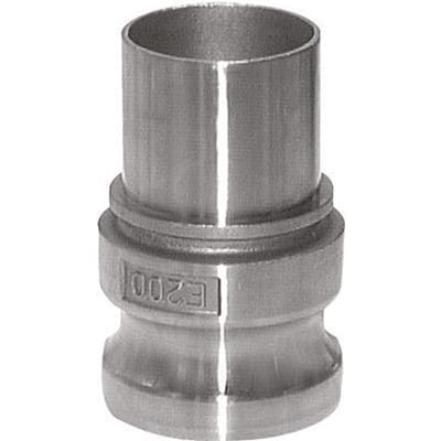 Camlock DN 90 (4'') Koppeling RVS met slangpilaar (100 mm) Type E EN 14420-7 (DIN 2828)