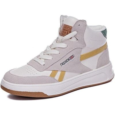 Platform Dames Sneakers Dames Tennis Vrouwelijk Dames Sport Leer Witte Schoenen Dames Winter Hoge Top Fleece Student Platte Schoen 39 white
