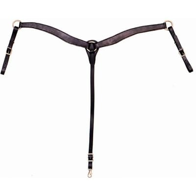 Jachthalsband van glad leer voor paarden Tattini Western