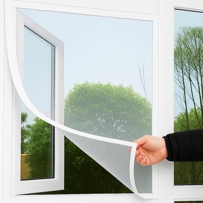 Zelfklevend DIY Hor op Maat Knippen Insectenhor Raam 1,3x1,5m
