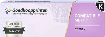 Huismerk HP 81X (CF281X) toner cartridge Zwart - 25.000 afdrukken