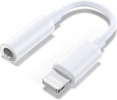 DW4Trading Lightning naar 3,5mm Hoofdtelefoonaansluiting Adapter - Geschikt Voor Apple Iphone Ipad - Wit