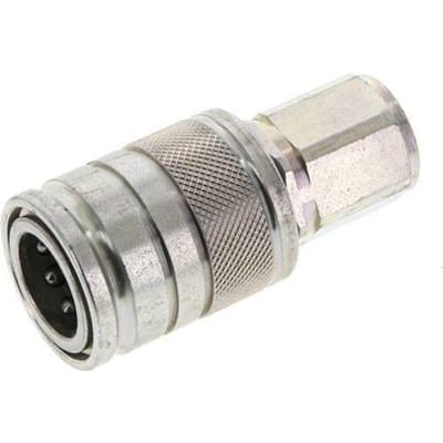 Stalen DN 10 Hydraulische Koppeling Snelkoppeling G 3/8 inch Binnendraad ISO 7241-1 A D 17.3mm