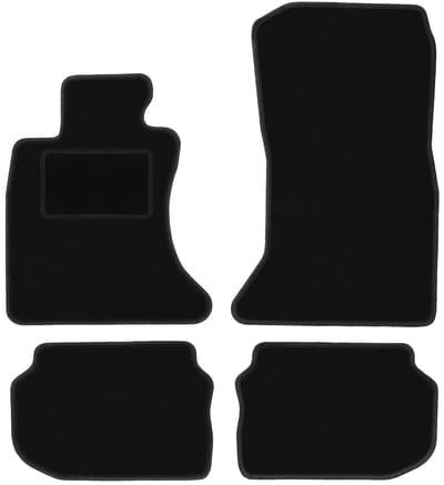 Zwarte velours vloermatten voor: BMW 5 F11 xDrive stationwagen, touring (2010-2013)