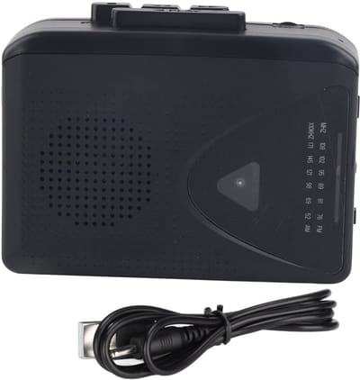 Allecto - Draagbare Cassettespelers Recorders - AM FM-radio - Compacte Cassettespeler - Externe Luidsprekers - USB-voeding - Geschikt voor muziekli...
