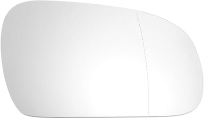 Dailygoods- Buitenspiegelglas Verwarmd - Vervanging - Rechts - Volkswagen Fox 2003-2010 - Wit - 18.3cm Diagonaal - Spiegelglas