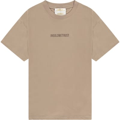 In Gold We Trust The Future T Savannah Tan Size: L | T-Shirts Outlet | Unisex | Beige