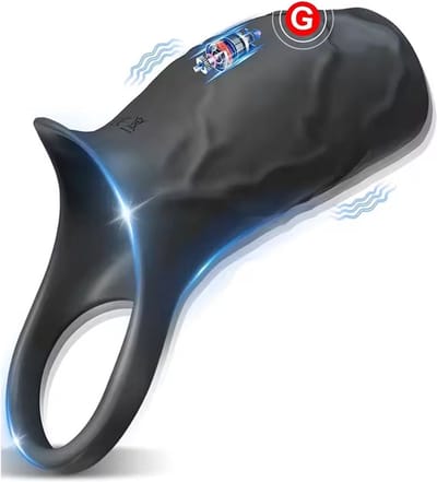 Vibrerende penis ring - Sleeve - Vibrator - Clitoris en G-spot stimulatie - 10 vibratie mode - Cockring vibrator - One size
