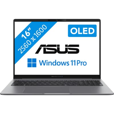 ASUS ExpertBook P5 G2 PM5606CGA-PL0034X Copilot+ PC AMD Ryzen AI 7 445 Laptop 40,6 cm (16") WQXGA 32 GB DDR5-SDRAM 1 TB SSD Wi-Fi 7 (802.11be) Windows 11 Pro Grijs QWERTY US International
