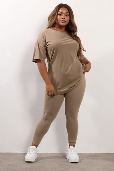 Yours Natuurlijke Bruine Legging Size 42