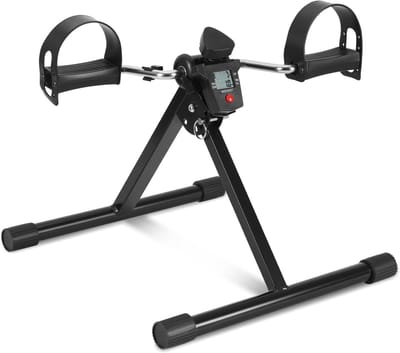 Mini Stoelfiets - Bureaufiets - Hometrainer - Deskbike - Beentrainer – Pedaaltrainer - Fietstrainer - Bewegingstrainer - Mini hometrainer - zwart