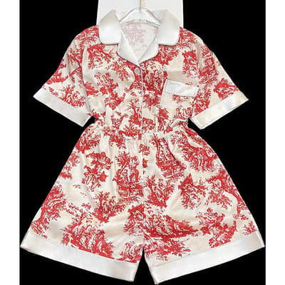 Zomer Nieuw Dames Zoet Satijn Zijde Bloemenprint Pyjama Set Korte Mouw+Broek Vrouwen IJs Zijde Schattige Huiskleding Casual Kleding XXL brown