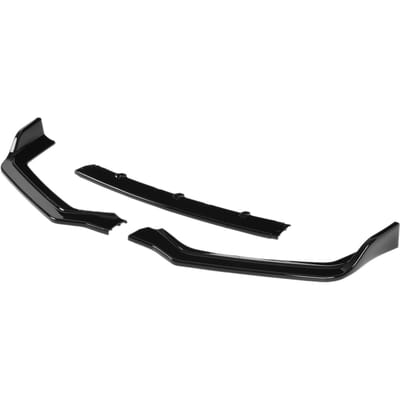 3 Pièces Lèvre Spoiler Séparateur de Pare-chocs Avant Noir Brillant Remplacement pour Infiniti Q50 Sport 2018 ?2021 black