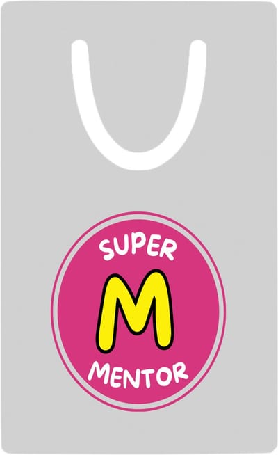 Hacebo® - Super mentor metalen boekenlegger- Mentor - een mentor - school - verjaardagscadeau - afscheidscadeau - kado - gift - geschenk Bladwijzer boekenleggers - 7.6 cm x 5cm