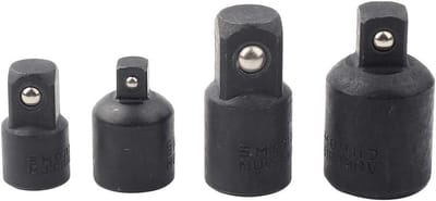 Set van 4 Socket Reducers en Adapters voor Schroevendraaiers - 1/2, 3/8, 1/4 Inch - Ideaal voor Impact Gereedschap en Verlengstukken
