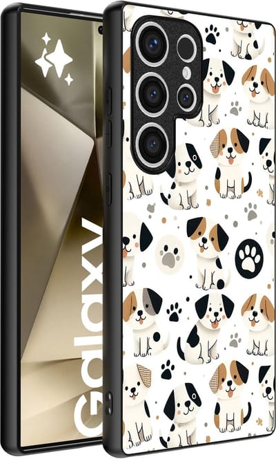 Smartphonica Telefoonhoesje geschikt voor Samsung Galaxy S24 Ultra met honden opdruk - TPU backcover case dog design geschikt voor Samsung Galaxy S24 Ultra