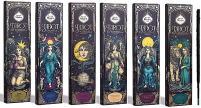 Sagrada Madre wierook - tarot de marseille - nag champa - magnolia - vanille - olibanum - set van 6 luxe wierookgeuren