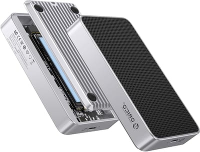 M.2 NVMe SSD behuizing tot 8TB, dual-chip ontwerp, compatibel met Thunderbolt en USB, fanless en stil koelsysteem