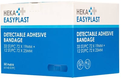 HEKA - EASYPLAST - HACCP - PL4310 - 6X45 PLEISTERS - pleisterdispenser - navulling - ook geschikt voor Salvequick dispensers