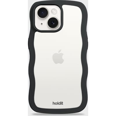 Phone Case Wavy Black/Transparent iPhone 13