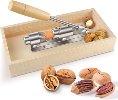 Notenkraker, notenkraker, notenkraker, walnoten, notenkraker, roestvrij staal, robuuste notenkraker, gereedschap voor noten, pecannoten, amandelen