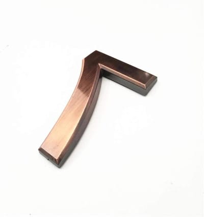 Huisnummer - Adrescijfer Plaat - Huis Aanduiding - Anti-roest ABS - 10cm Hoog - Brons
