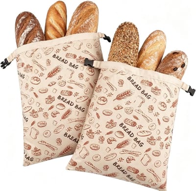 Herbruikbare broodzakken van bijenwas voor duurzaam bewaren van brood, eco-vriendelijk en herbruikbaar