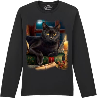 Zwarte Kat Black Cat By Candlelight The Coloured House Longsleeve T-shirt XXL
